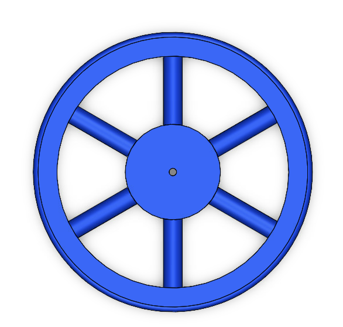 Wheel top view