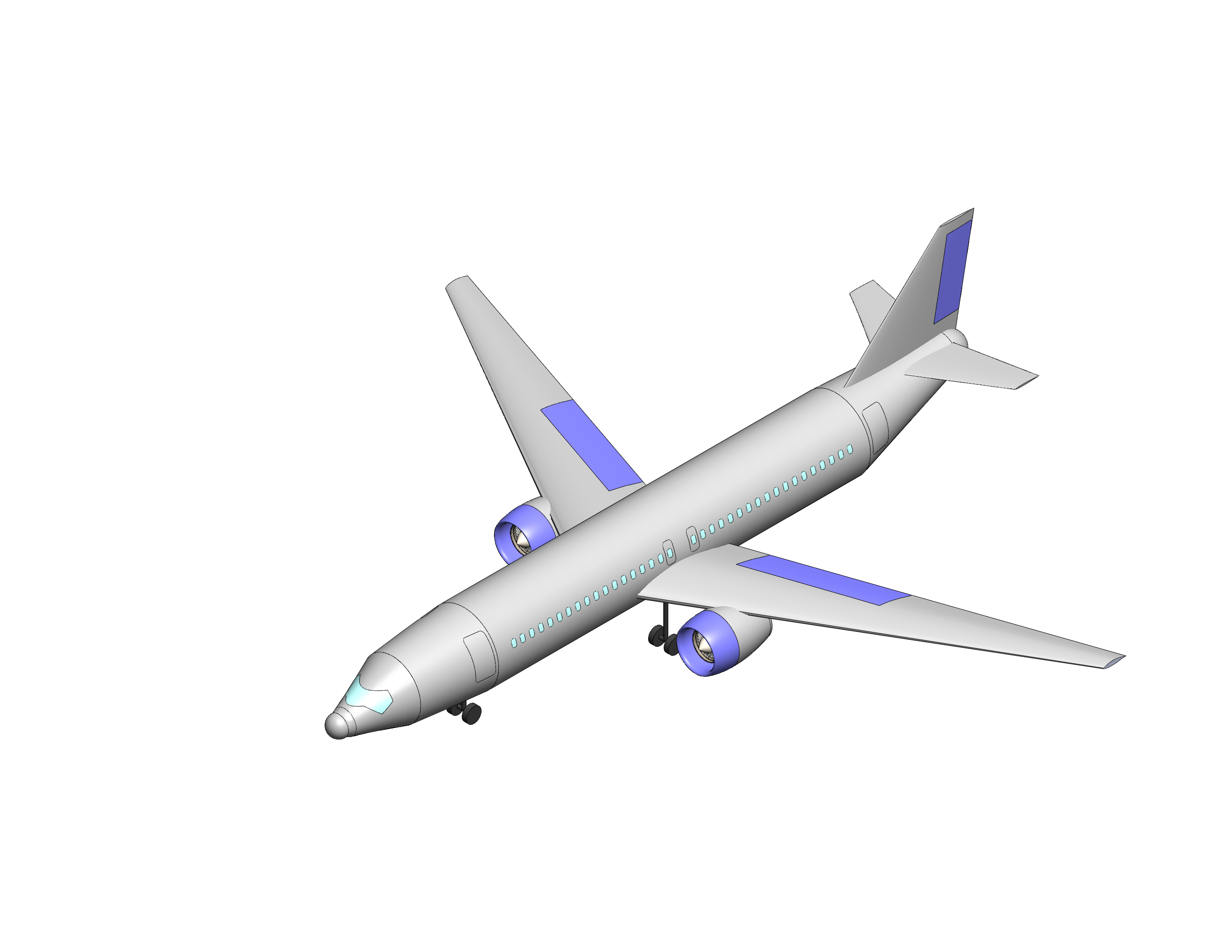Twin Jet Airliner