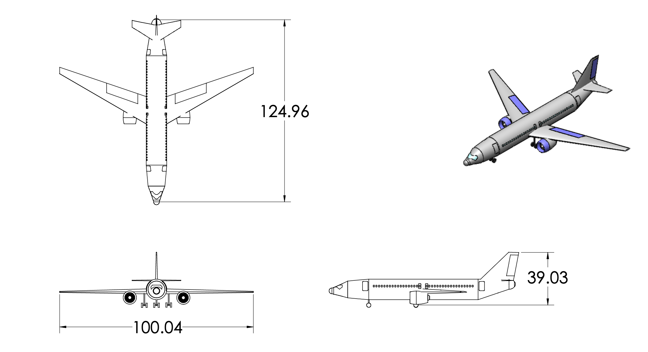 Full aircraft drawing