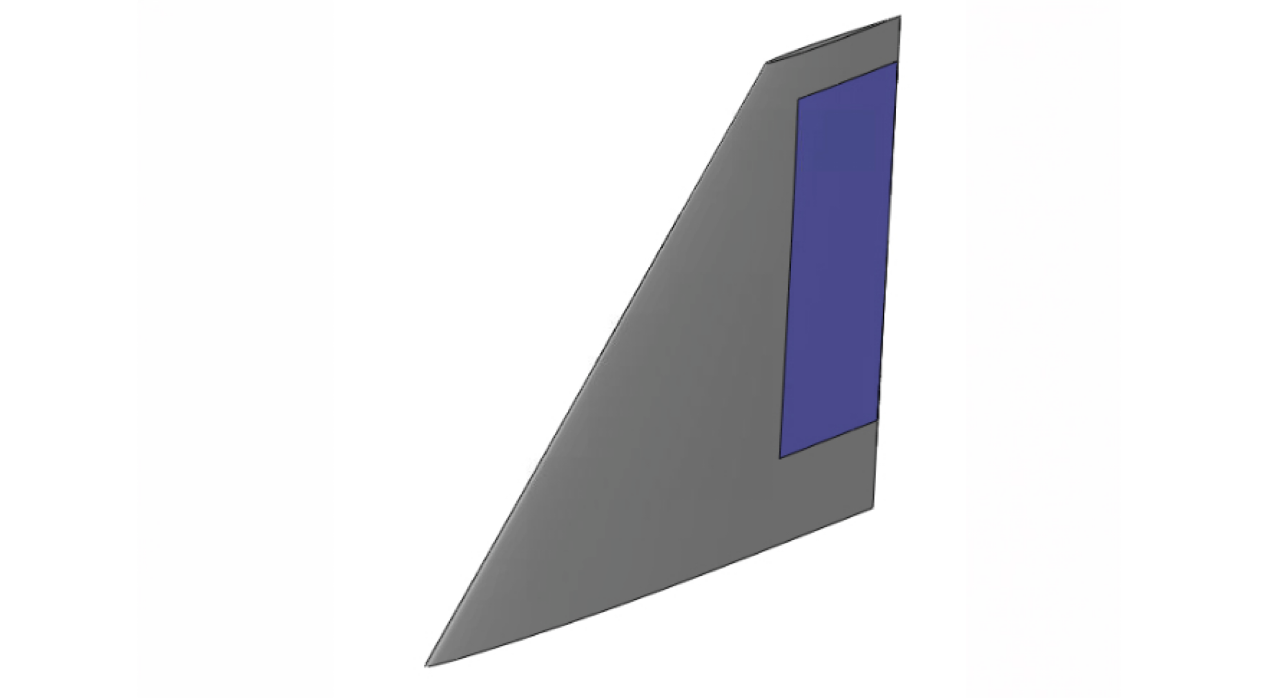 Vertical stabilizer CAD