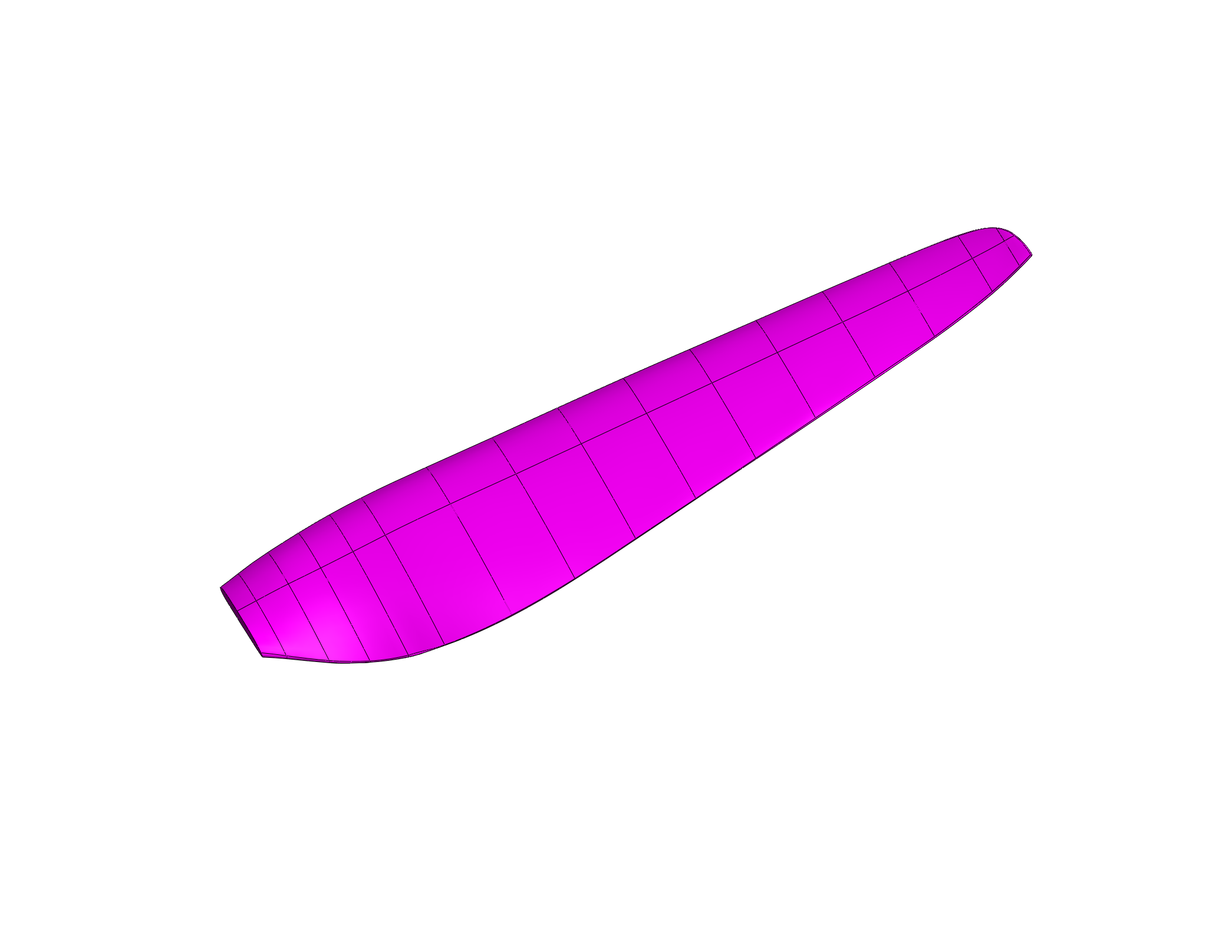 Blade geometry view